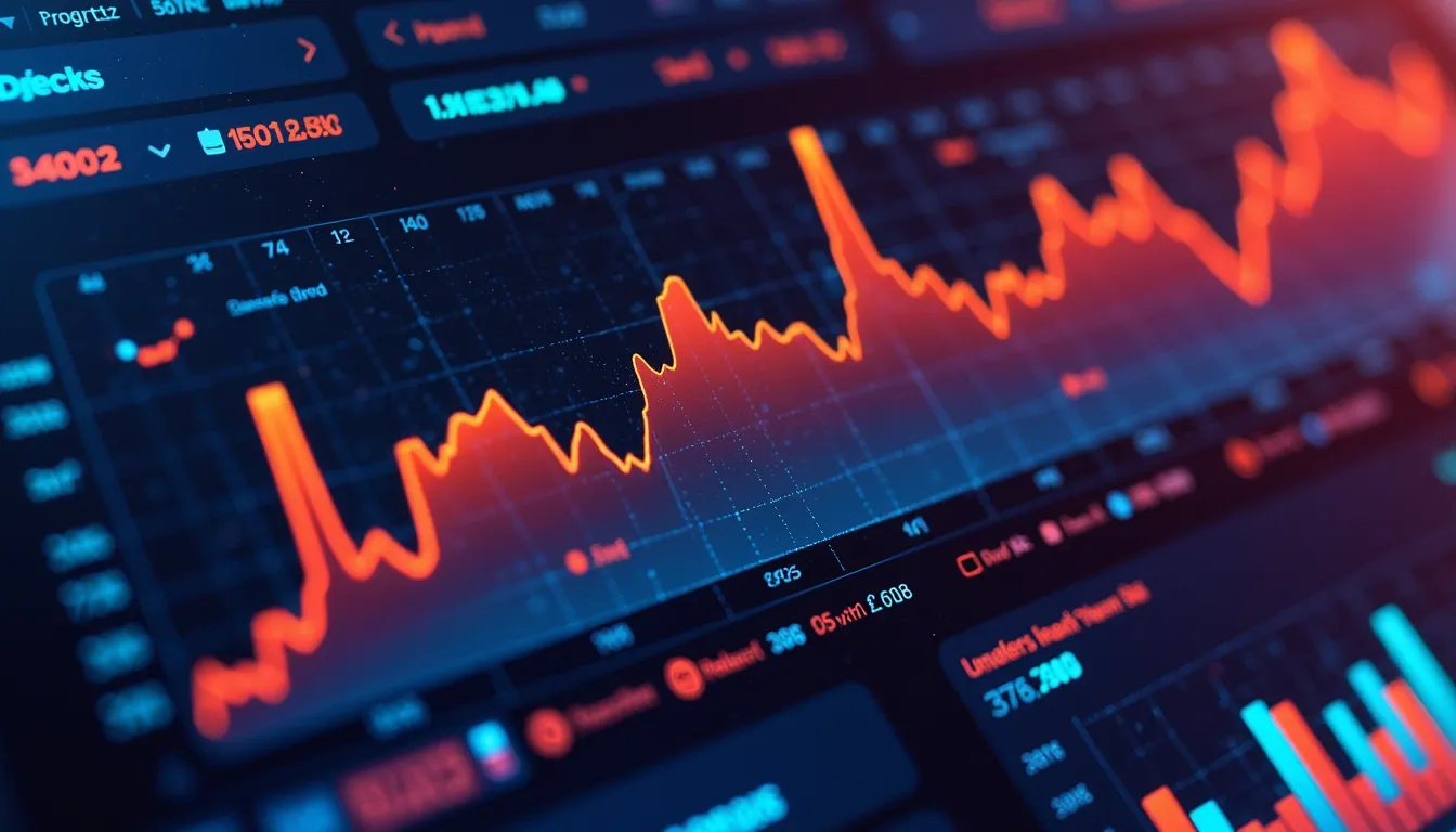 Futuristisches Dashboard mit Einkommensströmen